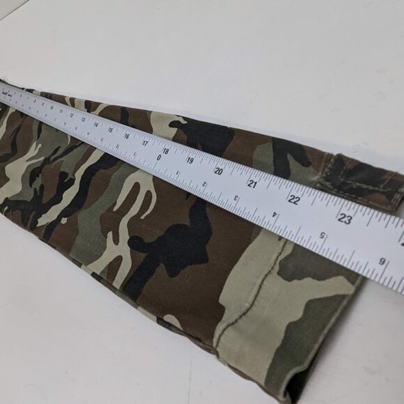 NEW PacSun Women's  Size S Camo Rose Swans Flower Embroidered Jacket Shacket - Picture 8 of 12